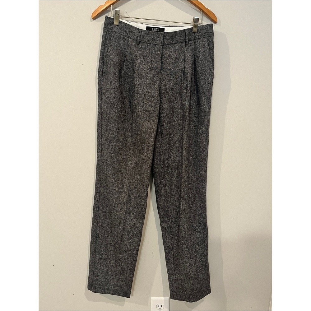 Victoria's Secret Body Marisa Fit Dress Pants Dark Academia Grey 2 Tall Pleated